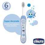 Ficha técnica e caractérísticas do produto Escova de Dentes Azul Decorada 6 a 36M - Chicco