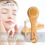 Ficha técnica e caractérísticas do produto Rosto de limpeza Escova de bambu Facial Skin Care Massagem Cuidados com o corpo escova Beleza