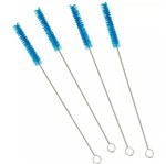 Ficha técnica e caractérísticas do produto Escova de Limpeza para Mamadeira Kit com 4 Unidades Azul Dr Brown's