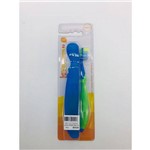 Escova Dental com Porta Escova Azul - Kess Steps Ref