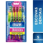 Ficha técnica e caractérísticas do produto Escova Dental Oral-B Color Collection Pack Familiar
