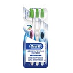 Ficha técnica e caractérísticas do produto Escova Dental Oral B Detox Ultrafino com 3 Unidades