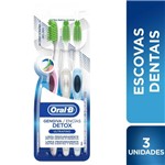 Ficha técnica e caractérísticas do produto Escova Dental Oral B Gengiva Detox com 3 Unidades - Oral -b