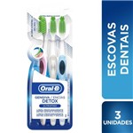 Ficha técnica e caractérísticas do produto Escova Dental Oral-b Ultrafino Detox 3 Unidades