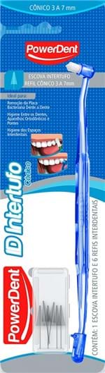 Ficha técnica e caractérísticas do produto Escova Dental Powerdent Intertufo Cônica