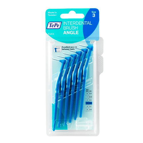 Ficha técnica e caractérísticas do produto Escova Dental Tepe Interdental Angle Azul 0,6mm