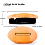Ficha técnica e caractérísticas do produto Escova Para Barba Em Madeira