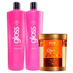 Ficha técnica e caractérísticas do produto Escova Progressiva Fox Gloss e Máscara de Tratamento Ojon Oil Fox Gloss - Fox Professional