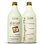 Ficha técnica e caractérísticas do produto Escova Progressiva Inteligente com Argan 1 Litro + 1 Litro Shampoo Glamour