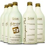 Ficha técnica e caractérísticas do produto Escova Progressiva Inteligente com Argan 3 Litros + 2 Litros Shampoo Glamour