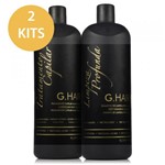 Escova Progressiva Marroquina 2 Kits Tratamento e Shampoo 4x1000ml - G.hair