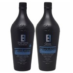 Ficha técnica e caractérísticas do produto Escova Progressiva Evolutione- Shampoo E Gloss Reconstrutor- Ecoplus 2x1l