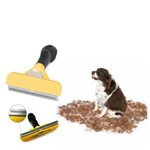 Ficha técnica e caractérísticas do produto Escova Tira Pelo Fuminadora para Caes Pet Rosqueadeira Cachorro