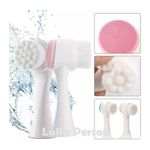 Escovas De Limpeza Facial Massageadora Manual 2 Funções
