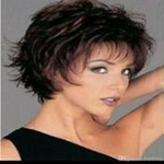High Quality Dark Brown Short Curly Loose Hair Woman Fashion Synthetic Wig Suit for Daily Life