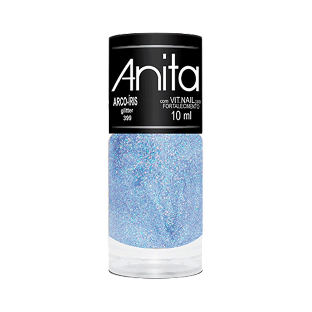 Ficha técnica e caractérísticas do produto Esmalte Anita Color Glitter Arco Iris 10ml