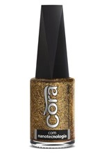 Ficha técnica e caractérísticas do produto Esmalte Cora 9ml POP Glitter Golden Perfect
