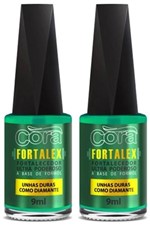 Ficha técnica e caractérísticas do produto Esmalte Cora Fortalex 9ml com 02 Unidades