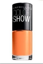 Ficha técnica e caractérísticas do produto Esmalte Cremoso Maybelline New York Color Show, Cor Sweet Clementine Nº 210 Importado