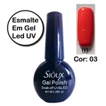 Ficha técnica e caractérísticas do produto Esmalte em Gel LED UV Sioux Gecika COR 03 - Gécika