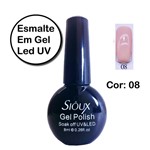 Ficha técnica e caractérísticas do produto Esmalte em Gel LED UV Sioux Gecika COR 08 - Gécika