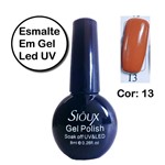 Ficha técnica e caractérísticas do produto Esmalte em Gel LED UV Sioux Gecika COR 13 - Gécika