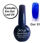 Ficha técnica e caractérísticas do produto Esmalte em Gel LED UV Sioux Gecika COR 21 - Gécika