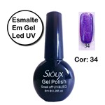 Ficha técnica e caractérísticas do produto Esmalte em Gel LED UV Sioux Gecika COR 34 - Gécika