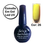 Ficha técnica e caractérísticas do produto Esmalte em Gel LED UV Sioux Gecika COR 26 - Gécika