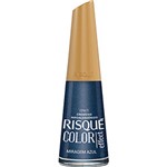 Ficha técnica e caractérísticas do produto Esmalte Risqué Color Effect Miragem Azul Cremoso 8ml