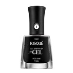 Ficha técnica e caractérísticas do produto Esmalte Risque Diamond Gel Preto Caviar Cremoso 9,5ml