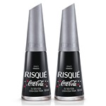 Ficha técnica e caractérísticas do produto Esmalte Risqué eu Sou Essa Coca-Cola Toda 8ml C/ 2un.