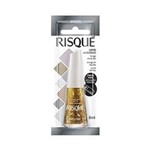 Ficha técnica e caractérísticas do produto Esmalte Risqué Glitter Disco D`ouro - Blister 8Ml