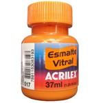 Ficha técnica e caractérísticas do produto Esmalte Vitral Acrilex 037 Ml Laranja 08340-517