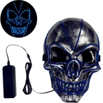 Ficha técnica e caractérísticas do produto Daxie é especializada na produção de uma nova máscara radiante de horror LED de Halloween, máscara de brilho EL