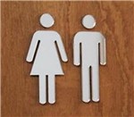 Placa Sinalização Banheiro / Sanitário - Família Acessível