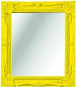 Ficha técnica e caractérísticas do produto Espelho Amberly Amarelo - 25X30 6 Pçs - Mart