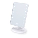 Ficha técnica e caractérísticas do produto Espelho Camarim de Mesa com 16 Led Portatil Articulado Branco - Dx