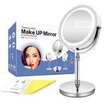 Ficha técnica e caractérísticas do produto Espelho Com LED Para Maquiagem
