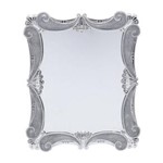 Espelho com Moldura de Plástico Euro 13cmx18cm Prestige Rojemac - Caixa com 2 Unidade - Prata