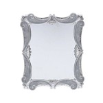 Espelho com Moldura de Plástico Euro 15cmx20cm Prestige Rojemac - Caixa com 2 Unidade - Prata