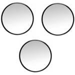 Ficha técnica e caractérísticas do produto Espelho com Ventosa 3,5 Aumento de 5X 3 Unidades