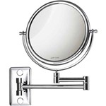 Espelho Cosmético de Parede com Braço Articulado e Lente Aumento - Gardie Mobile - CrysBel