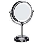 Ficha técnica e caractérísticas do produto Espelho de Aumento - Dupla Face com Iluminação