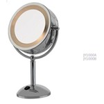 Ficha técnica e caractérísticas do produto Espelho de Aumento Dupla Face Light 3x 220v - G-life - Código: Jy1000b