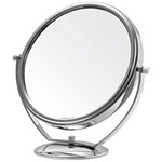 Espelho de Aumento Dupla Face Pro 3x Cromado - G-Life