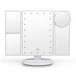 Ficha técnica e caractérísticas do produto Espelho de Led com 10x Lupa Portátil Desktop espelho duplo