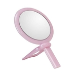 Ficha técnica e caractérísticas do produto Espelho de Mao Crys Bell Beauty Mirror Dupla Face Rosa 20324