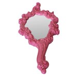 Espelho de Mão Princesa 36cmx15,5cmx2cm G12 Rosa