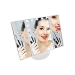 Ficha técnica e caractérísticas do produto Espelho de Maquiagem 3 Lados Luz Led Touch Camarim